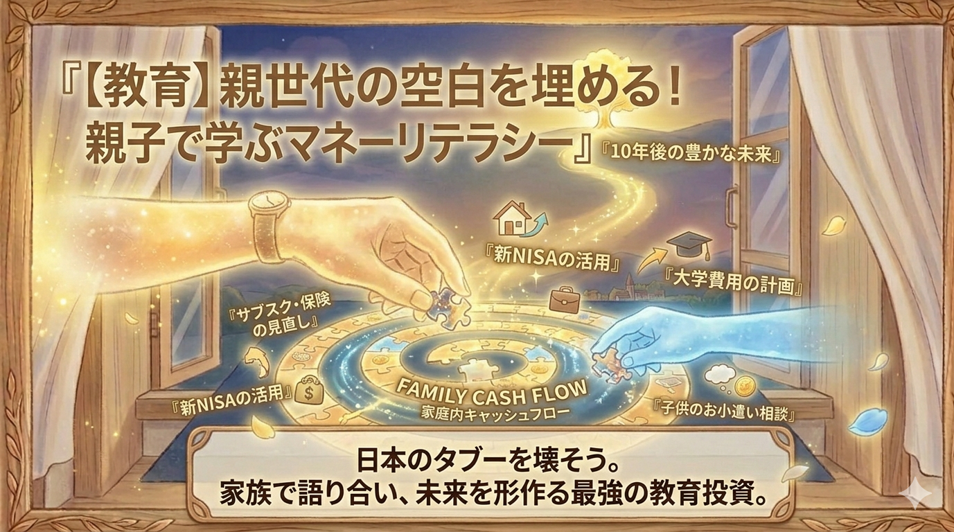 【家庭教育】ファイナンシャルリテラシーの欠如