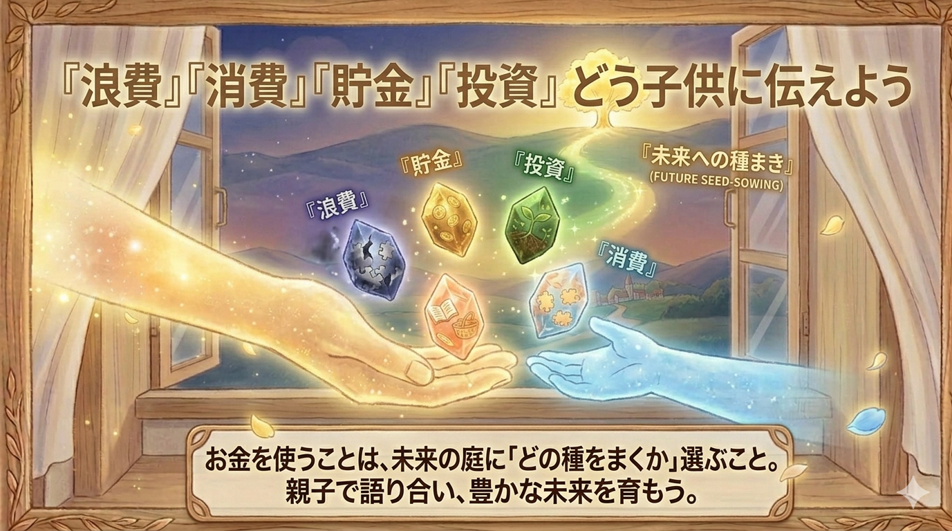 子供が幼いうちから、お金の使い方は教えるべきである。