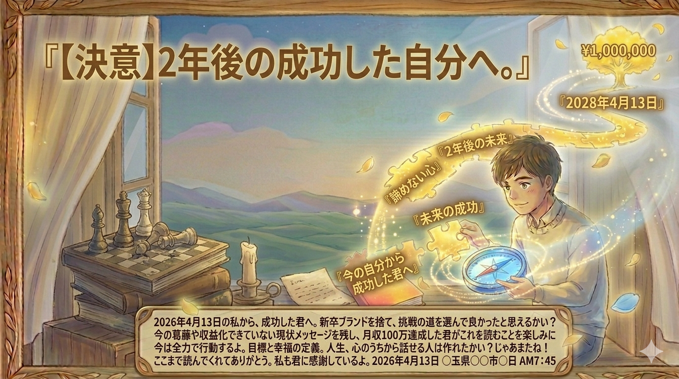 成功した自分へ