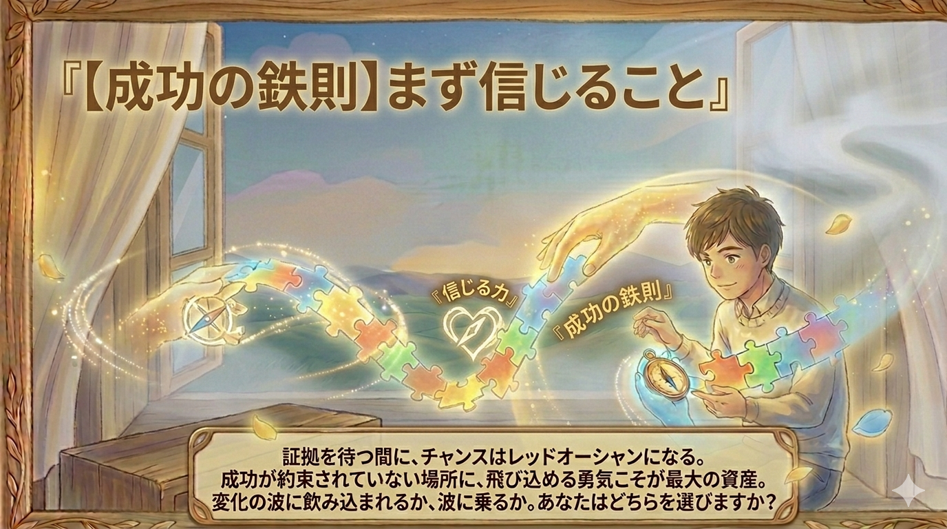 【成功の鉄則】まず信じること