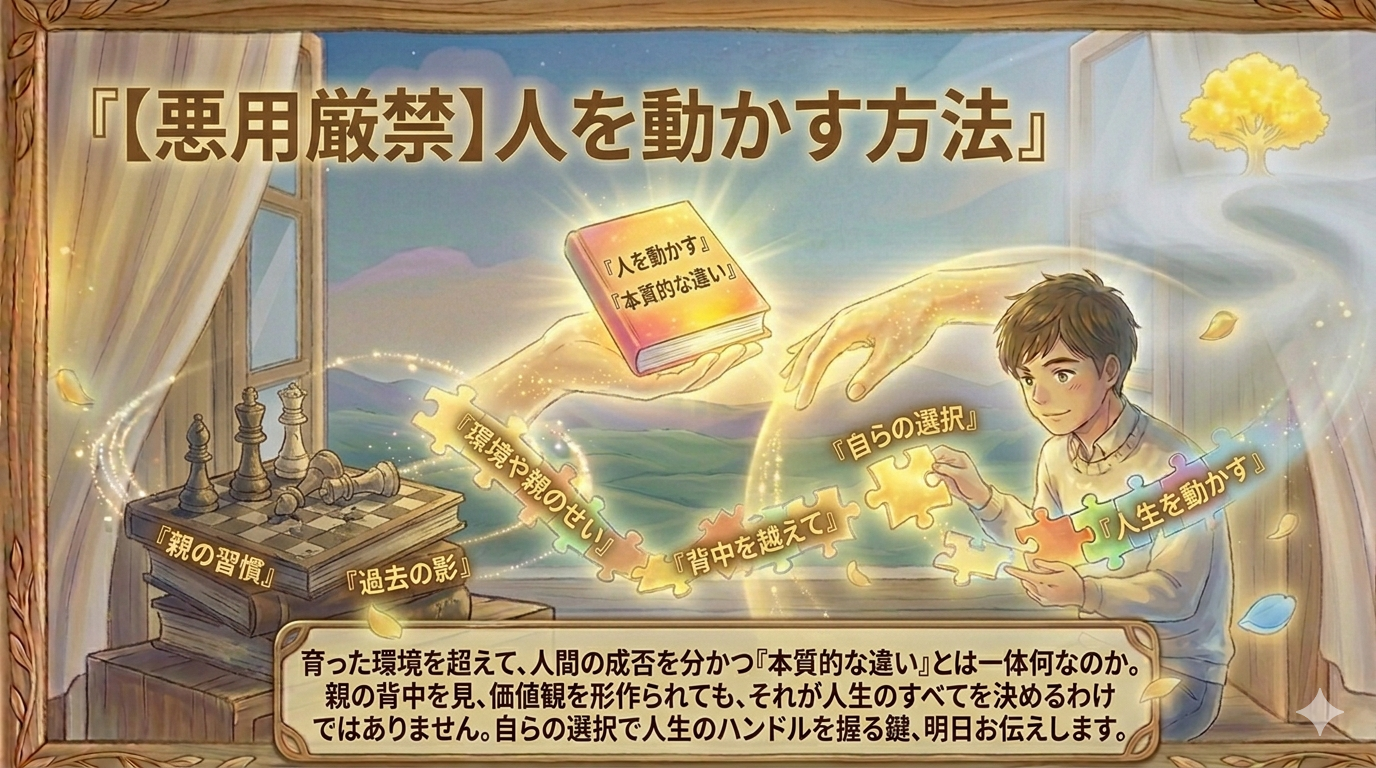 【悪用厳禁】人を動かす方法