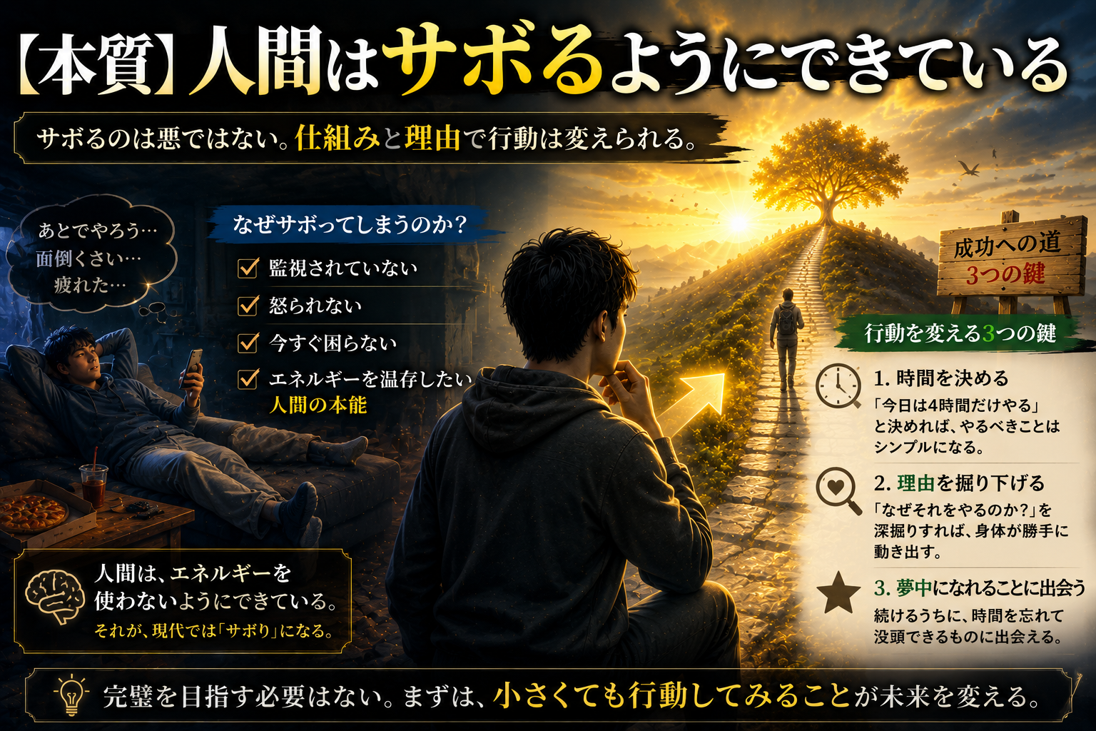【本質】人間はサボるようにできている