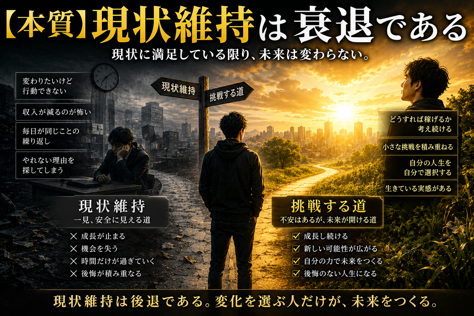 【本質】現状維持は衰退である