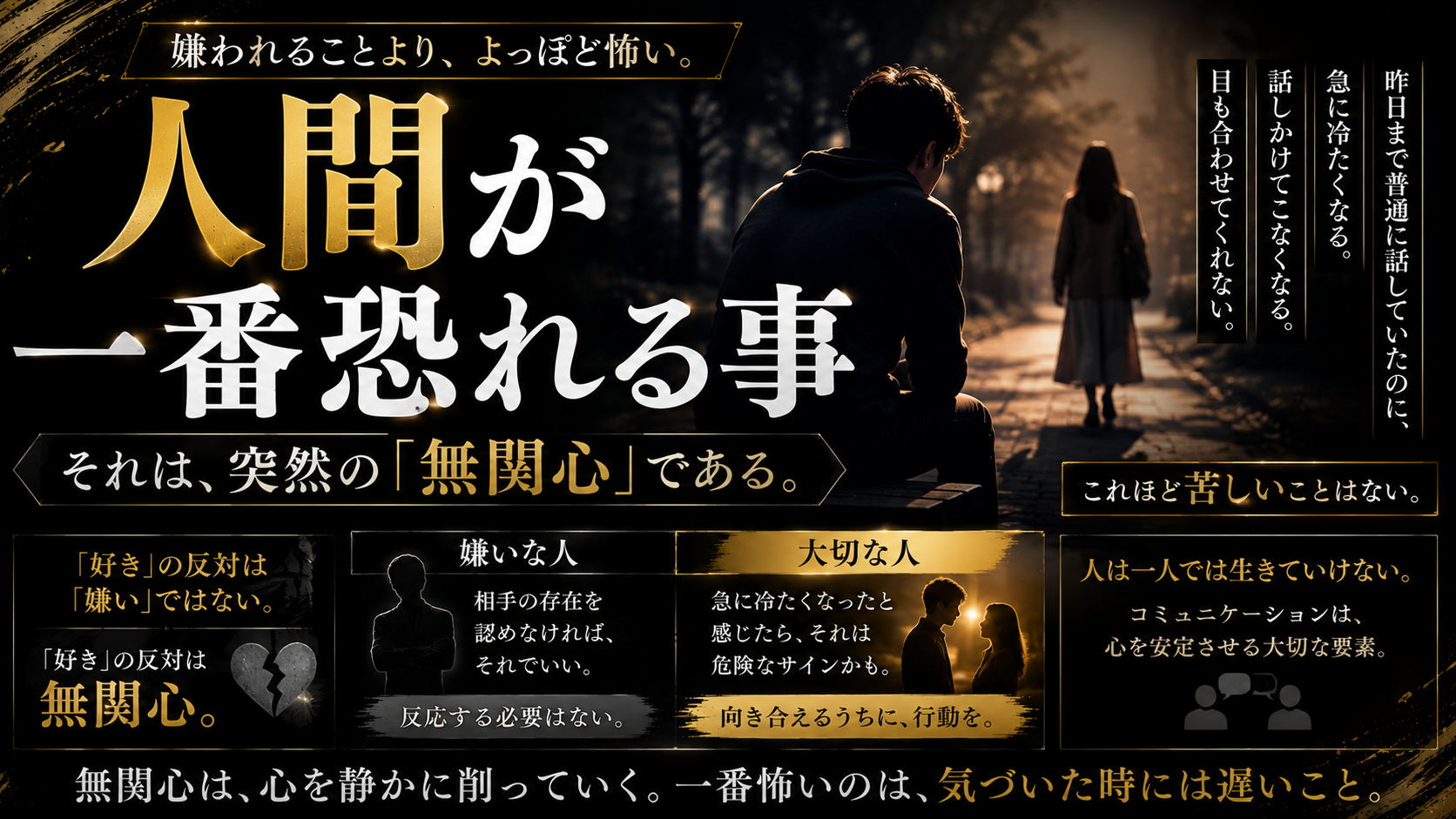 人間が一番恐れる事